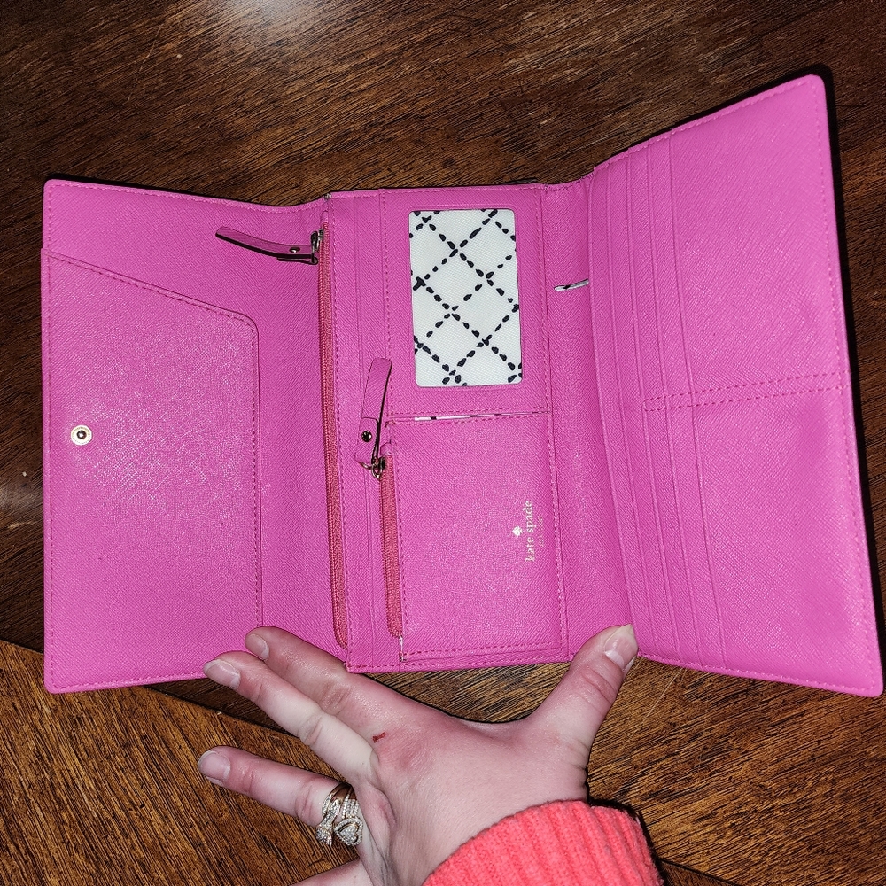 Pink Kate Spade Wallet XL - Picture 8 of 11